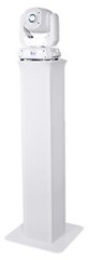 (1) Rockville RTP32W Totem Style DJ Speaker Stand+Black+White Scrims+Carry Bag
