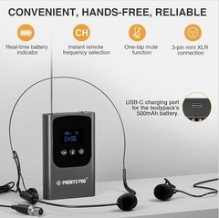 Phenyx Pro PDP-1-1B Single Wireless Microphone System, Digital UHF