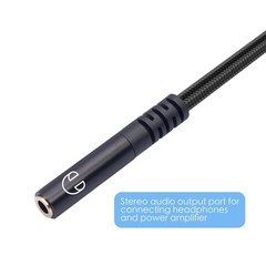 3.3 FT XLR To USB C Digital Interface Female Microphone Cable 3.5mm 1/8 Inch