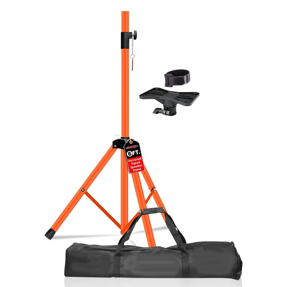 Tall Adjustable Tripod Speaker Stand – 72 Inch Studio Monitor Support