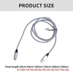 Nylon USB C To 5Pin USB Adapter Enhances Charging And Data Transfer 480Mbps