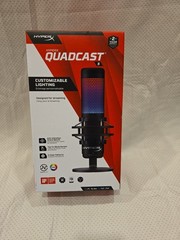 HyperX QuadCast S RGB LED USB Cardioid Microphone – Black