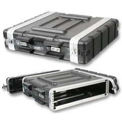 NEW PA DJ 2U Equipment Rack Mount Flight Storage Case Concert 19″ Stage 2space