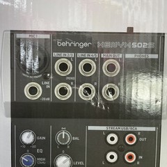 Behringer Xenyx 502S 5-channel Analog Live Podcast Streaming Mixer – Damaged Box