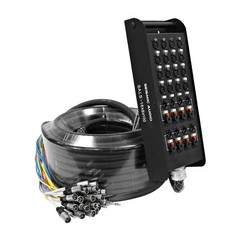 Seismic Audio – SALS-16x8x100 – 16 Channel 100′ 100 Feet – 16 Channel, Black
