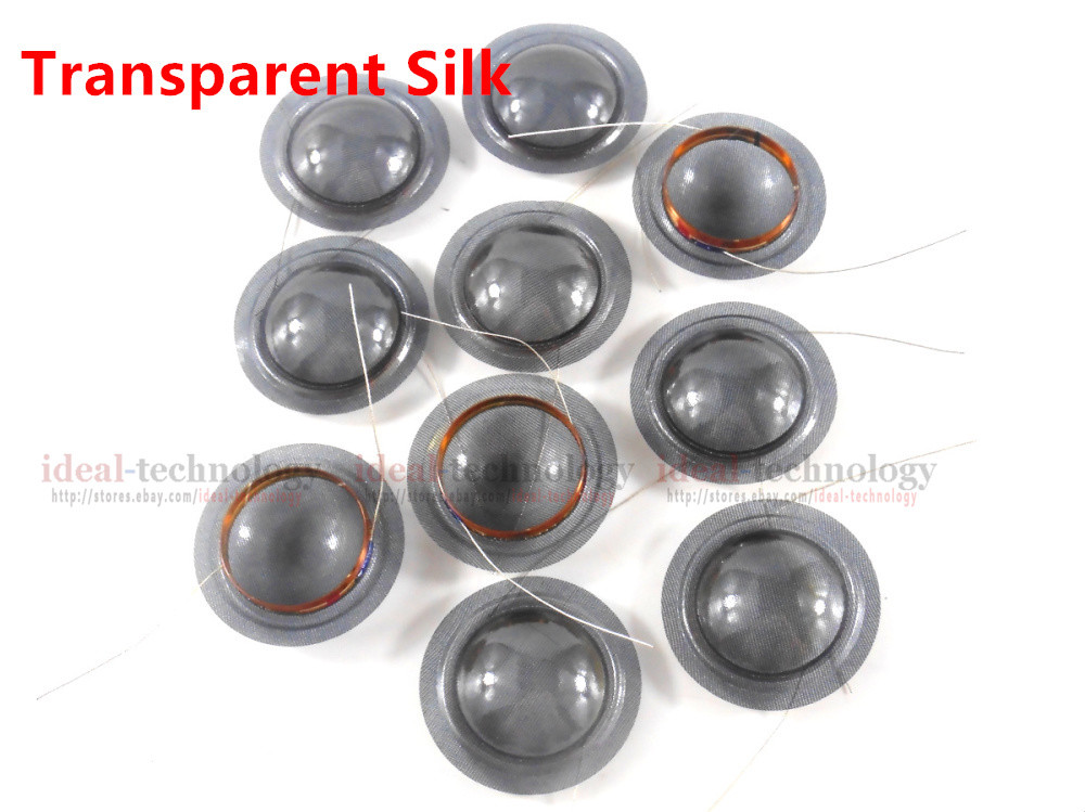 Lot/10pcs of 25.4mm 25.5mm (1 inch) transparent Silk Tweeters Voice Coil 8Ohm