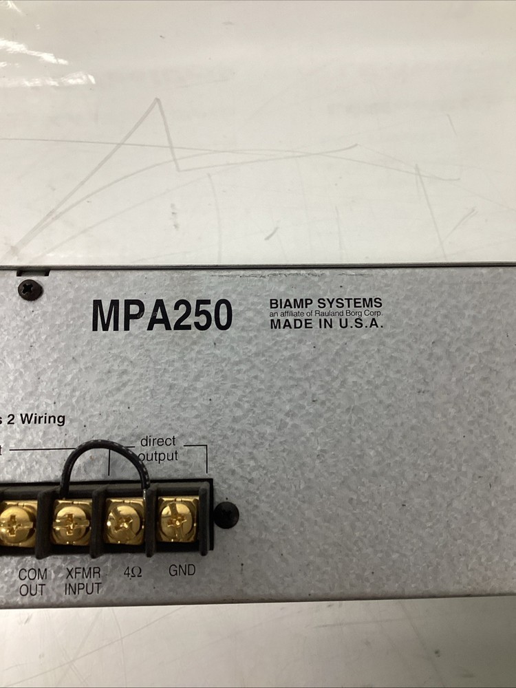 Rack Mount BIAMP MPA-250 Multi-Purpose Amplifier T-313s