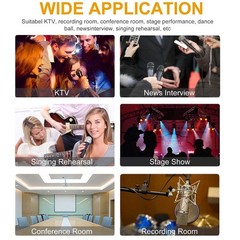 200pcs Disposable Microphone Cover, Non-Woven Elastic Band Handheld Mic Cover…