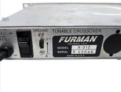 Furman X-312 Rack Mount Stereo Crossover 2-Way 3-Way Configurations 1990s WORKS