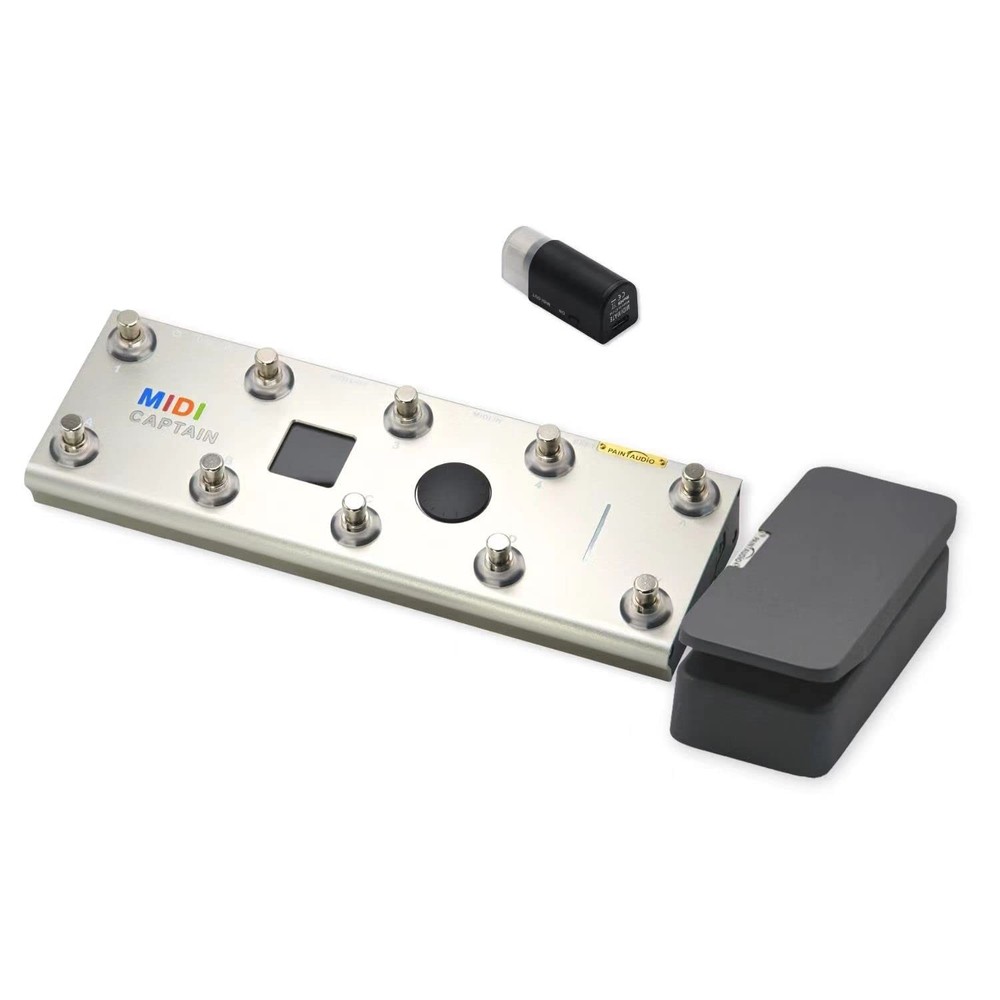 Paint Audio MIDI Captain Foot Controller with Dual Outputs Expression Silver