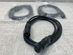3 Pack Neutrik DMX XLR Cable RHC Low Noise LED3 Balanced Microphone 6.5 Ft. USA