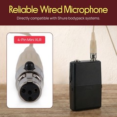 PYLE-PRO On-Ear Audio Condenser Microphone – Portable Small, Beige