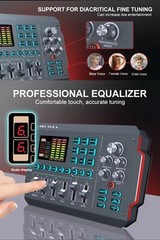 M16 Professional Live Streaming Sound Card, Podcast Audio Interfaces Equipments