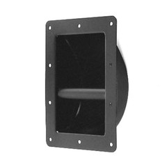 (2) Two Black Metal Recessed Bar Handles – Medium