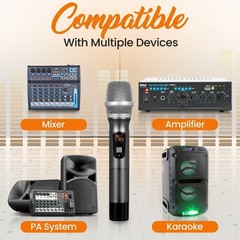 Pyle PDWMU103 UHF Wireless Handheld Mic Microphone System W/Wireless Transmitter