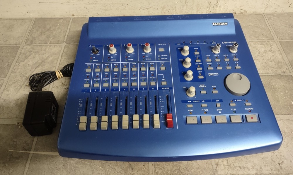 Tascam US-428 Digital Audio MIDI Controller 4-Channel USB Mixer PARTS/REPAIR
