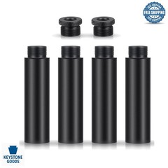 Black Aluminum Mic Stand Extension Set with Adapters for Flexible Recording