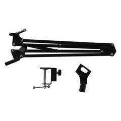 Desk Mic Stand Wide Application Adjustable Table Mic Stand Sturdy Reinforced