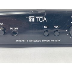 TOA Diversity Wireless Tuner WT-5810 A01US Black Good Condition Dual Antenna