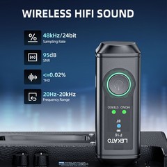 LEKATO 1PCS XLR Wireless Receiver Stereo System Adapter For Audio Mixer Speaker