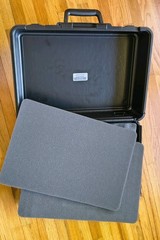 Hard Plastic Carrying Case 16×12 Black Tool Equipment Protective Storage Box