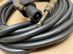 Set of (2) – 25 Foot – EXO 14g – Speakon -to- 1/4″ Speaker Cables ***NEW***