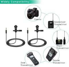 High-Sensitivity Omnidirectional Lavalier Mic Duo – Perfect for Vlogs & Lectures