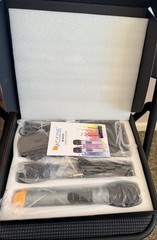 FIFINE UHF Dual Channel Wireless Handheld Microphone, Easy-to-use Karaoke K036