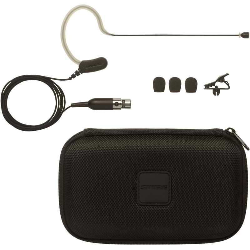 Shure Black Earset Mic TA4F Connector Shure Bodypack MX153B/O-TQG BLX GLXD SLX