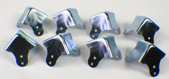 8 Pack Penn Elcom C1824N High Quality Metal Steel Cabinet Corner Nickel 3 Leg