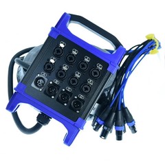8 Send Female 4 Return Male 12-Channel Low Profil XLR 1/4″ TRS Send Sub Combo…