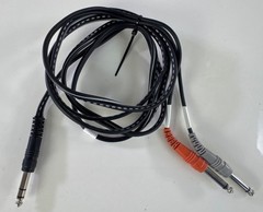 Hosa 10ft Send Return Tip Ring Cable Dual 1/4 Inch TS to 1/4 Inch TRS