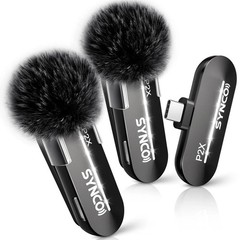 Wireless Microphone for iPhone 15/16/17 & Android, 48kHz/24-bit, HiFi Sound P2XT