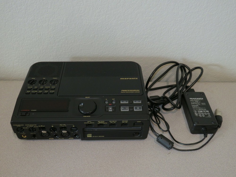 MARANTZ CDR-420 PORTABLE HARD DISK RECORDER CD/MP3 BURNER INC POWER ADAPTER