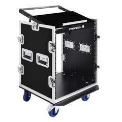PRORECK Rack Case With Slant Mixer Top, 20“ Depth, Plywood 14U FOR DJ