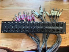 2U XLR Patch Panel – 32-Point Neutrik XLR to Balanced TRS Fanout
