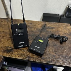 Sony UTX-B2 UHF Transmitter & URX-P2 UHF Tuner, Lavalier Microphone, XLR Output