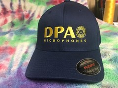DPA Microphone Logo Embroidered Flexfit Ball Cap Black Navy S/M L/XL XXL