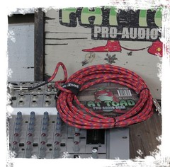 20FT Guitar Cords Right Angle Instrument Cable Tweed Cloth Jacket | Braided Pack