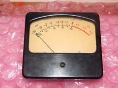 Nice Triplet Electric (USA) Audio Level VU Meter 4.5″ x 4″ Arched Art Deco Face