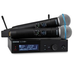 Shure SLXD24D+/B58 2-Channel Digital Wireless System – G57: 470-608MHz #2066164