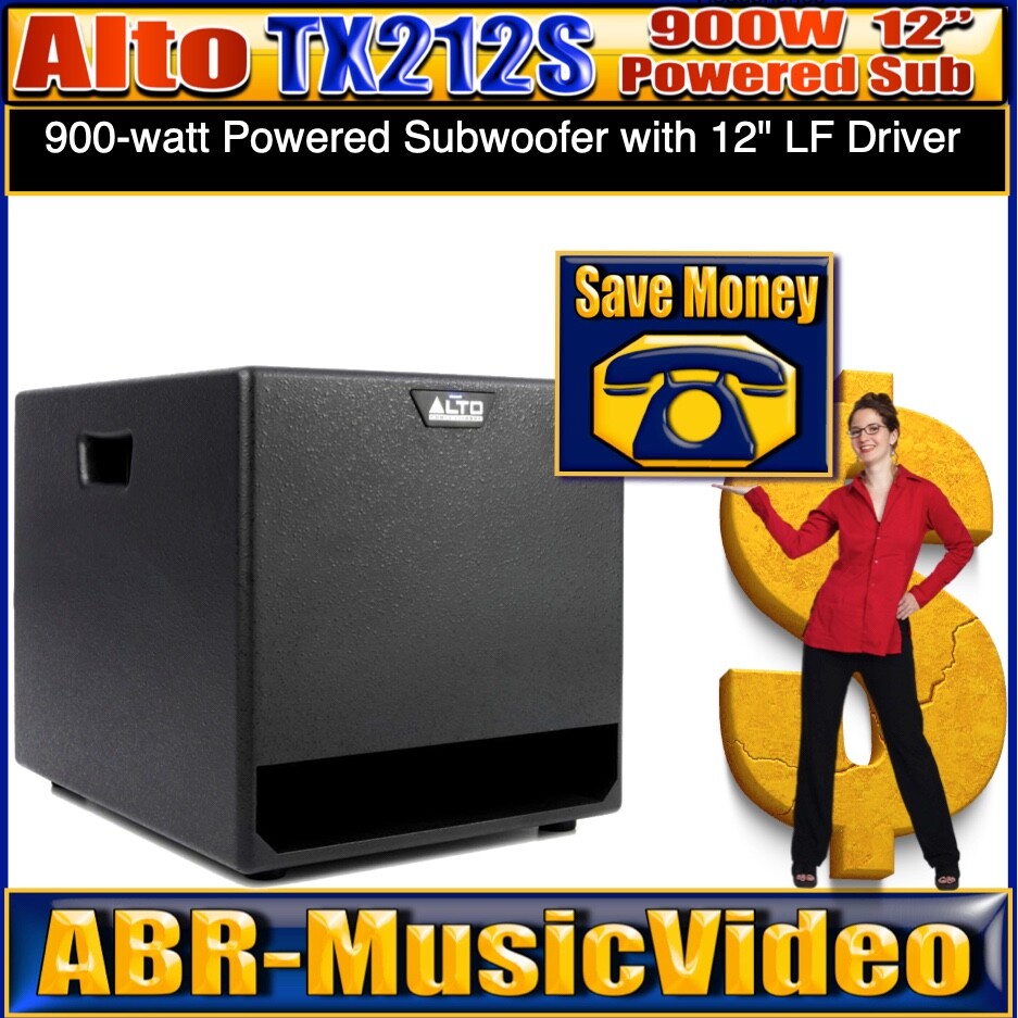 Alto Professional TX212S 900-watt 12-inch Powered Subwoofer/ 1 Year Manufacture