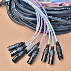 4 6 8 12 16 Channel 3 Pin XLR M To F Balanced Snake Cable Audio Extension Cord