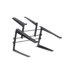 Headliner Covina Portable Dual DJ Controller Stand; Adjustable-Durable DJ Stand