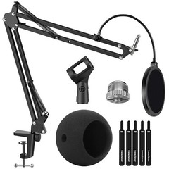 InnoGear Adjustable Mic Stand for Blue Snowball and Blue Snowball iCE Suspens…
