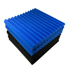 52Pack 12″X12″X1″ Black Blue Acoustic Foam Panel Studio Soundabsorb Wall Tiles