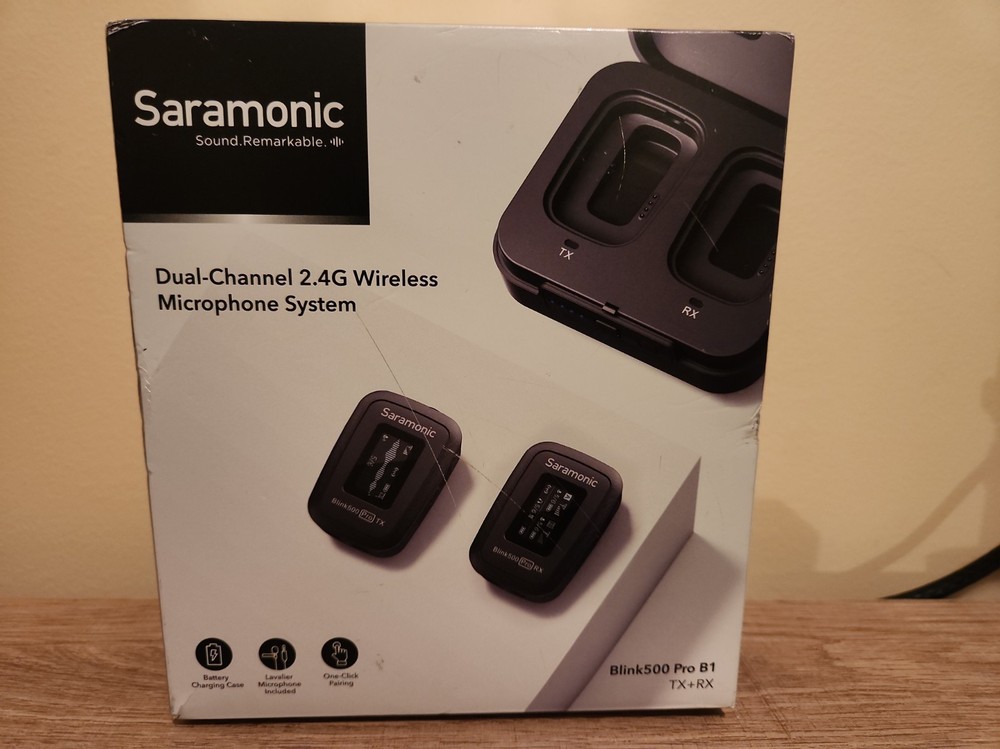 Saramonic Blink 500 Pro B1 Advanced 2.4 GHz Wireless Clip-On Microphone System
