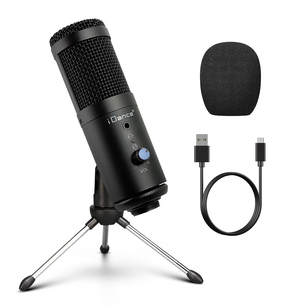 MS1814 6-in-1 PRO Vocal Cardioid Condenser Microphone Plug & Play Studio Reco…