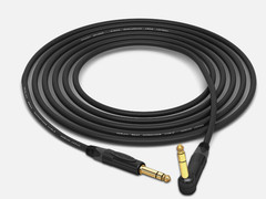 x’FT Mogami 2534 Neutrik Gold 1/4 TRS to Angle 1/4 TRS AUDIO Star Quad Cable