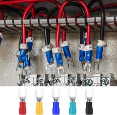 QOOSIKICC 200 Pcs Electrical Insulated Wire red, blue, yellow, grey, black